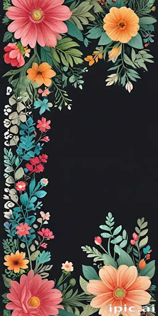 floral page borders