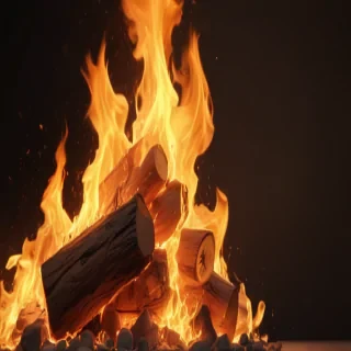 background with fire