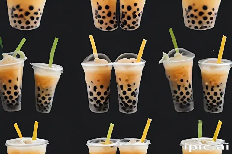 boba tea background