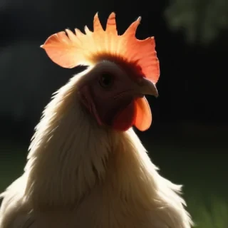silhouette of a chicken