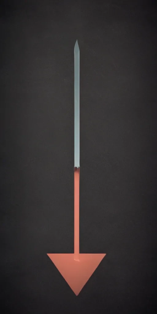 downward arrow