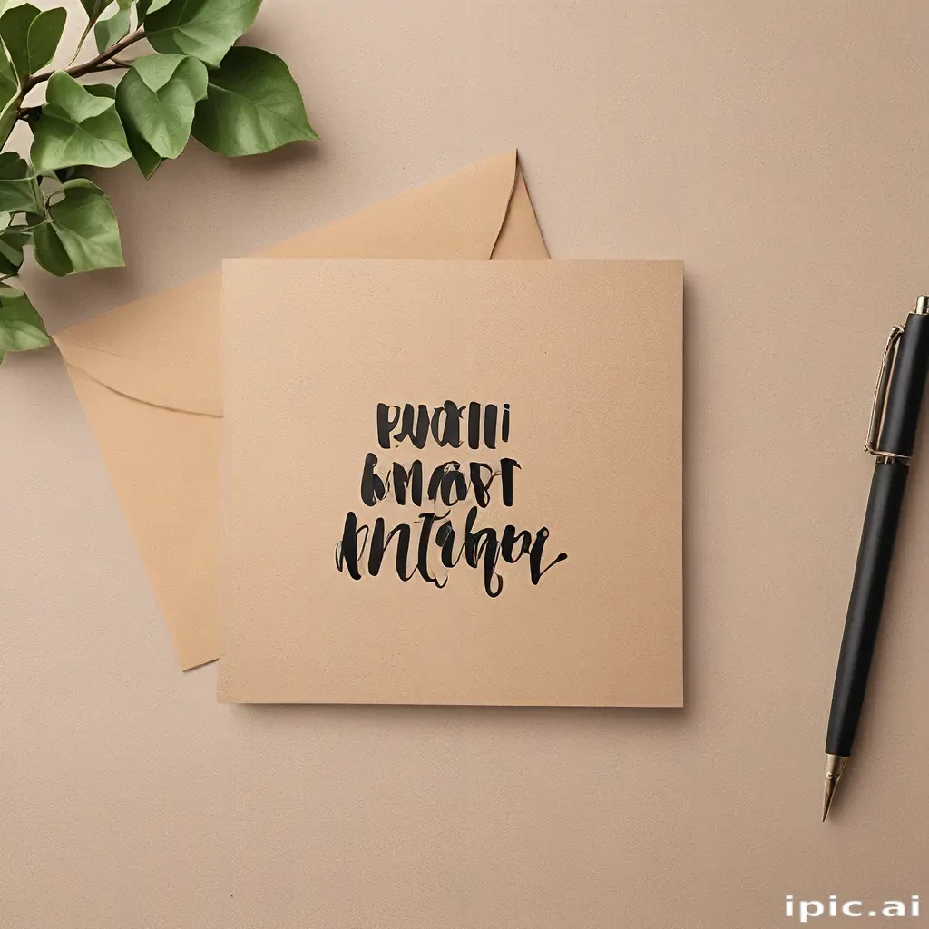 greeting card mockup