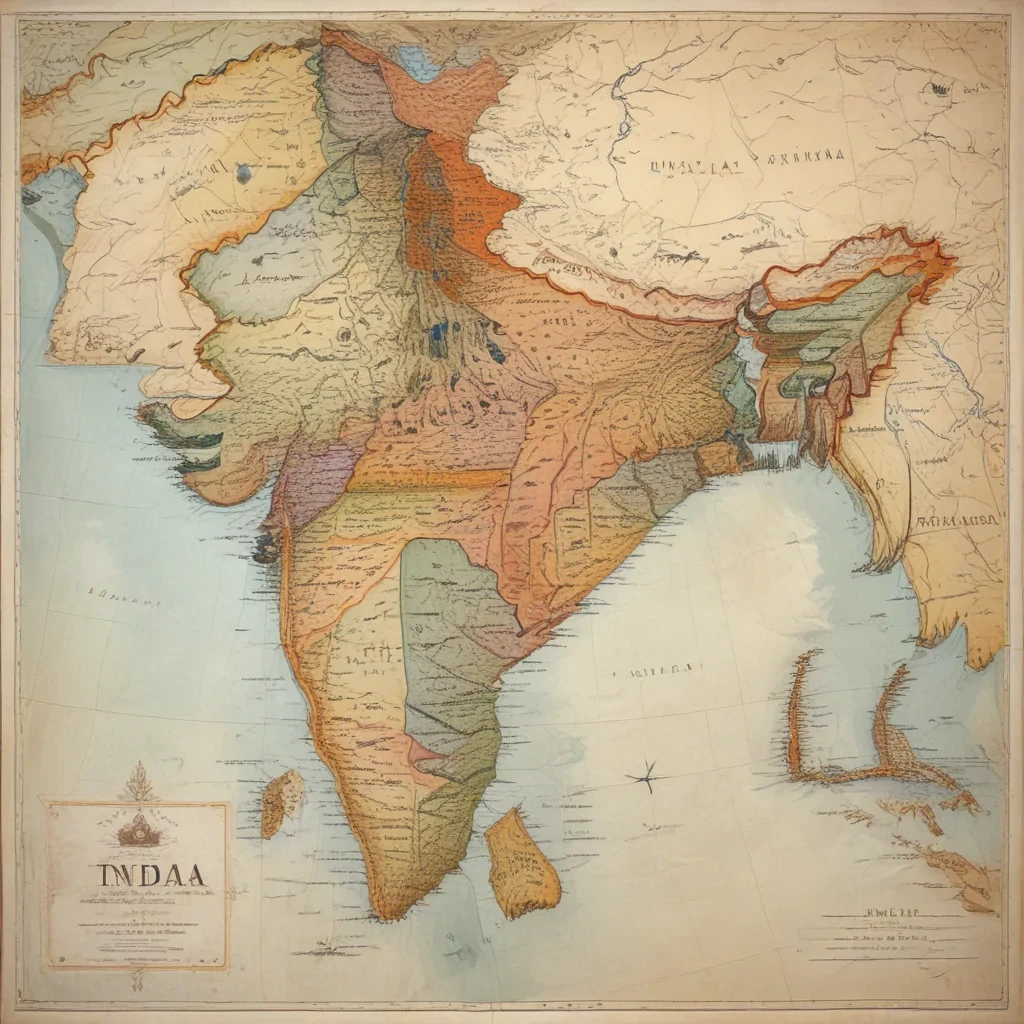 map of india