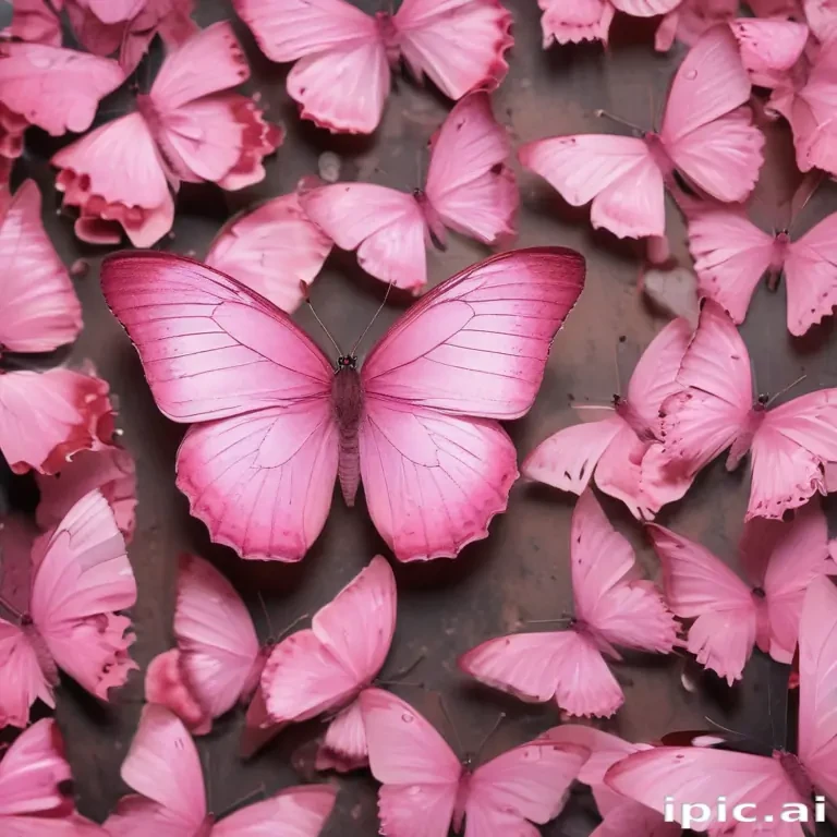 images of pink butterflies