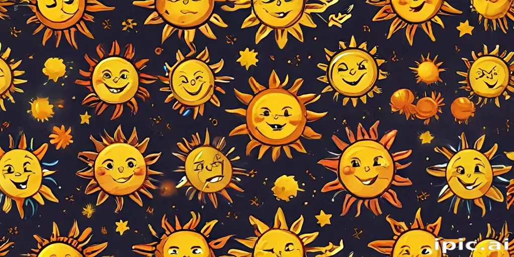 cartoon suns