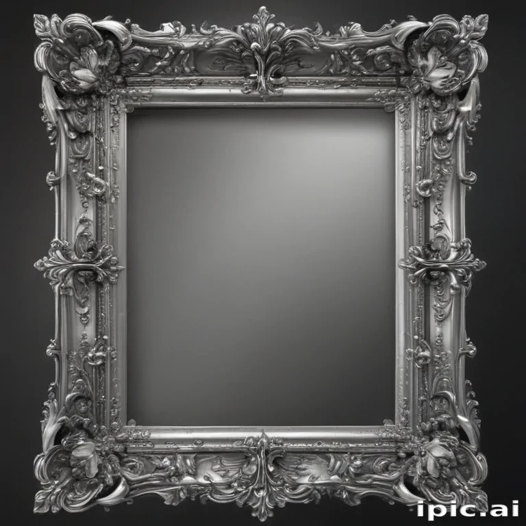 silver frame png
