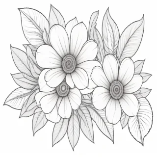 flower line art png