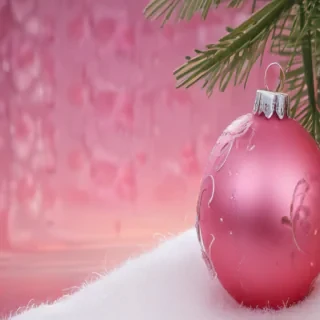 pink christmas desktop wallpaper