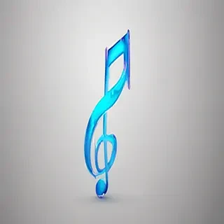 transparent music note