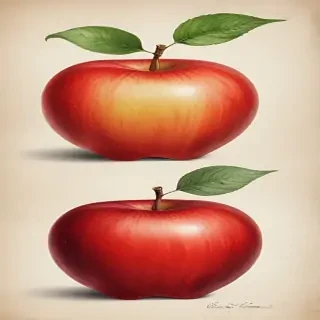 drawings of apples