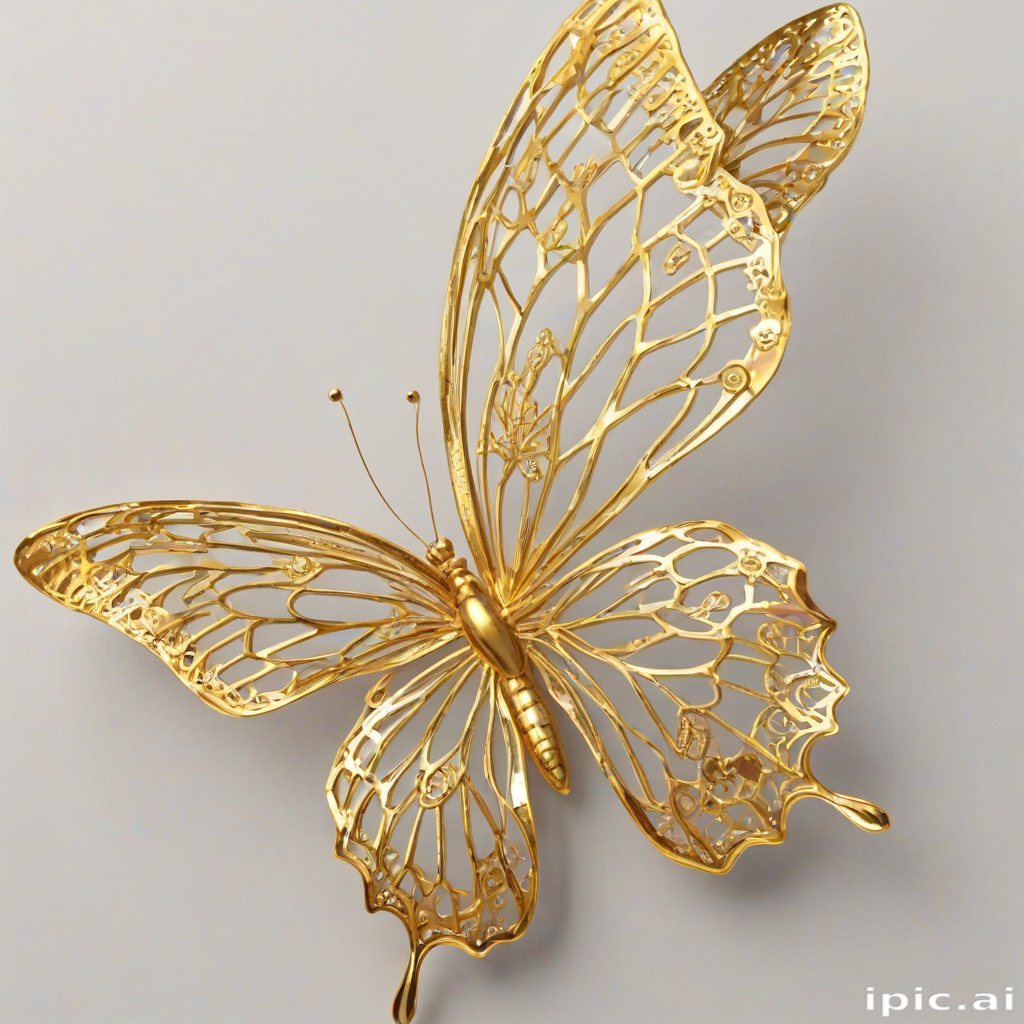 golden butterfly png
