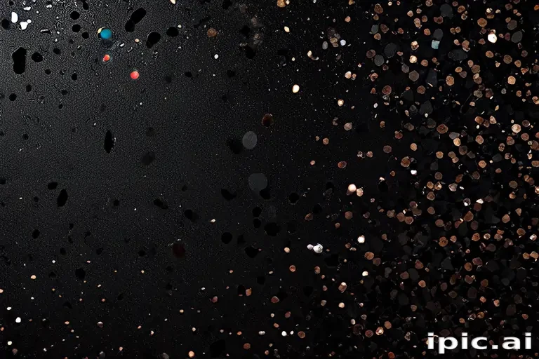 glitter on black background