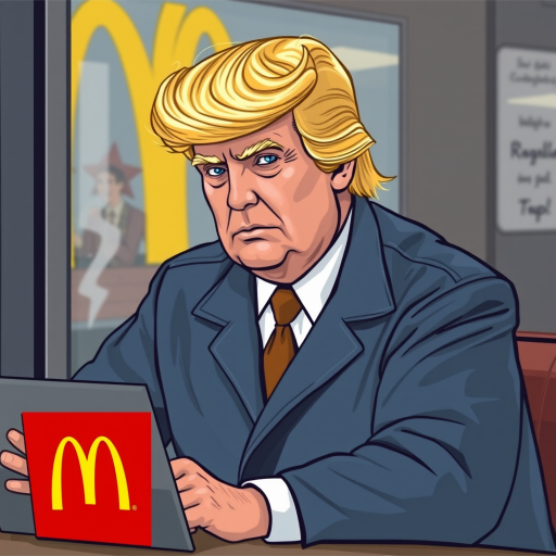 donald trump working at mcdonalds