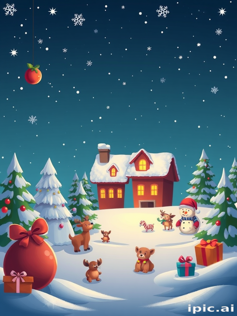 cartoon christmas backgrounds