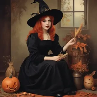 vintage witch images