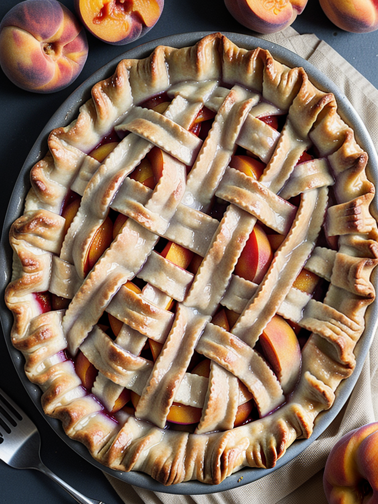 peach pie using canned peaches