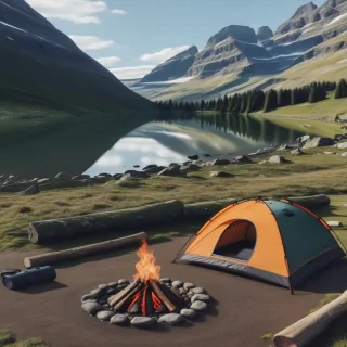 camping background pic