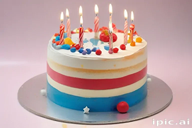 transparent birthday cake