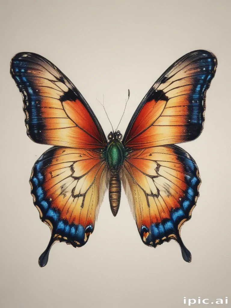 drawing of a butterfly