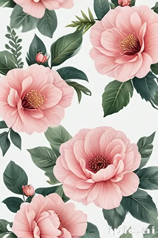 aesthetic flowers transparent background