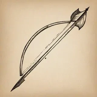 drawn arrow
