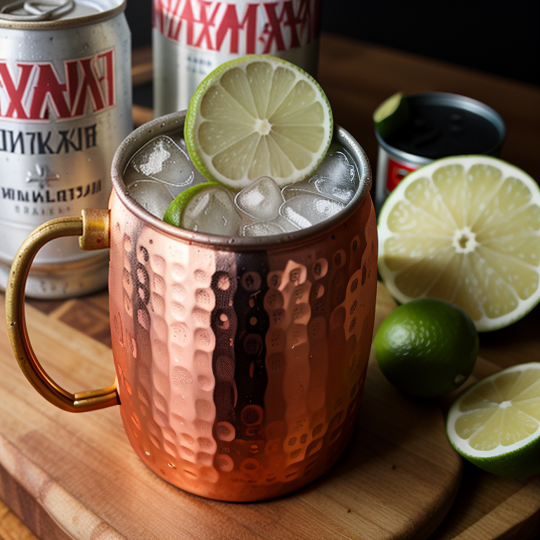 moscow mule in a can