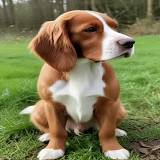 irish red and white setter
