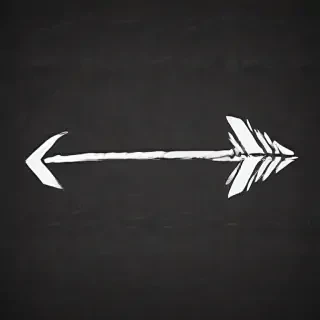 drawn arrow