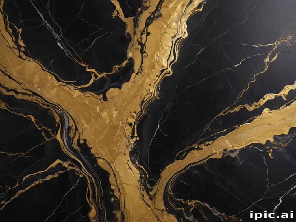 black and gold marble background