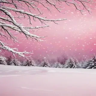 pink winter background