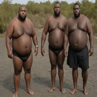 big black fat men