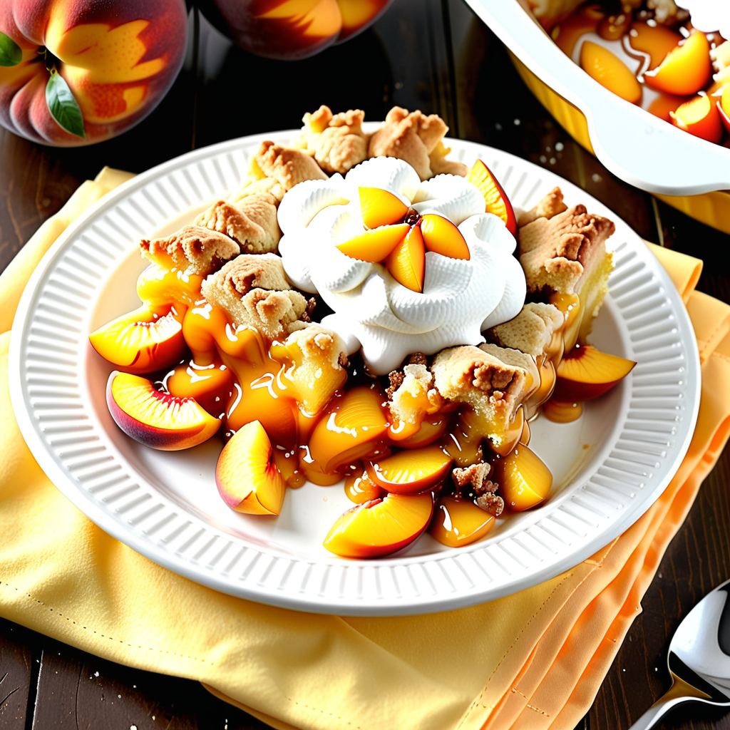 peach cobbler using yellow cake mix