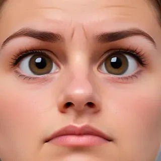 frustrated face