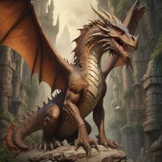 cartoon drawing of a dragon