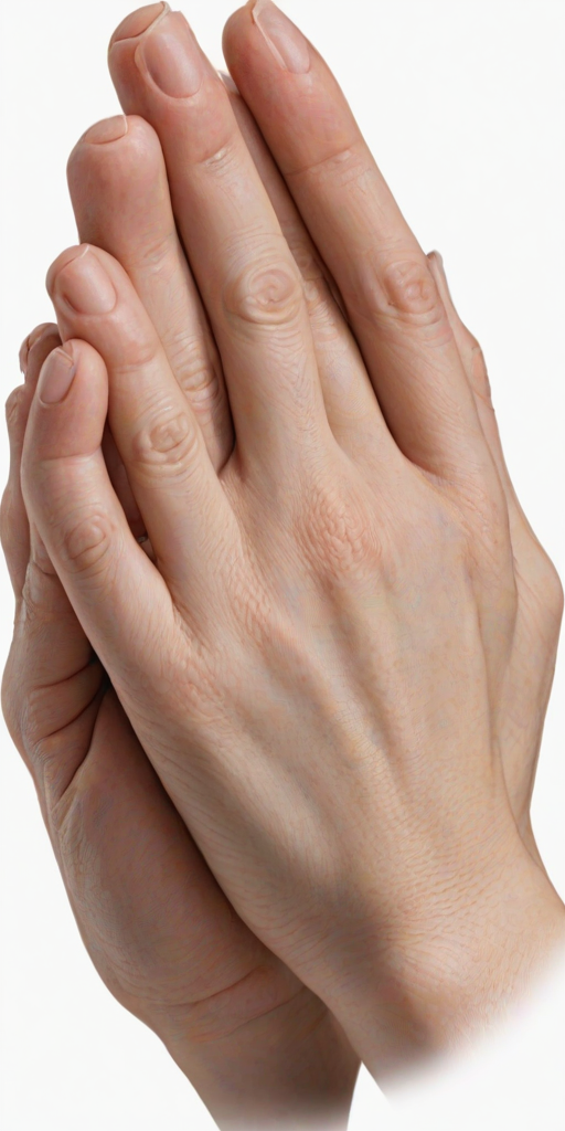 praying hands transparent