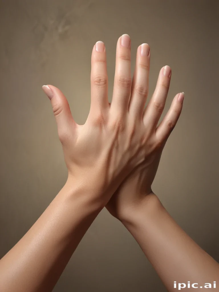 hands reaching