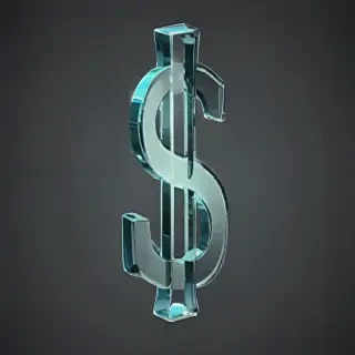 transparent dollar sign