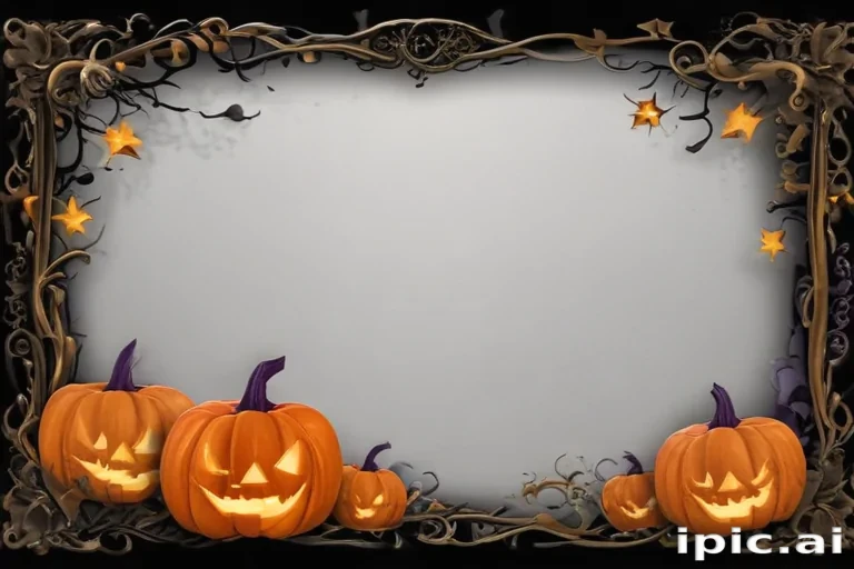 halloween border transparent