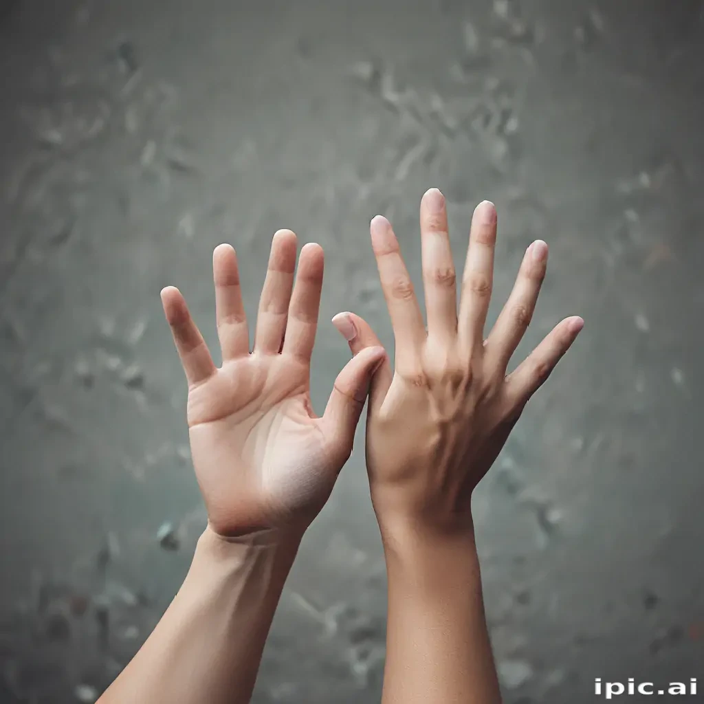 hands reaching