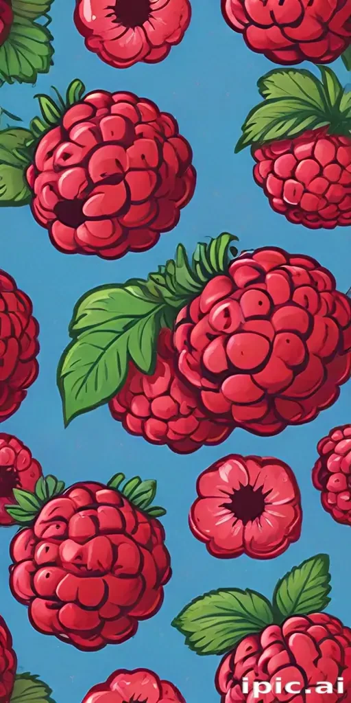 cartoon raspberry