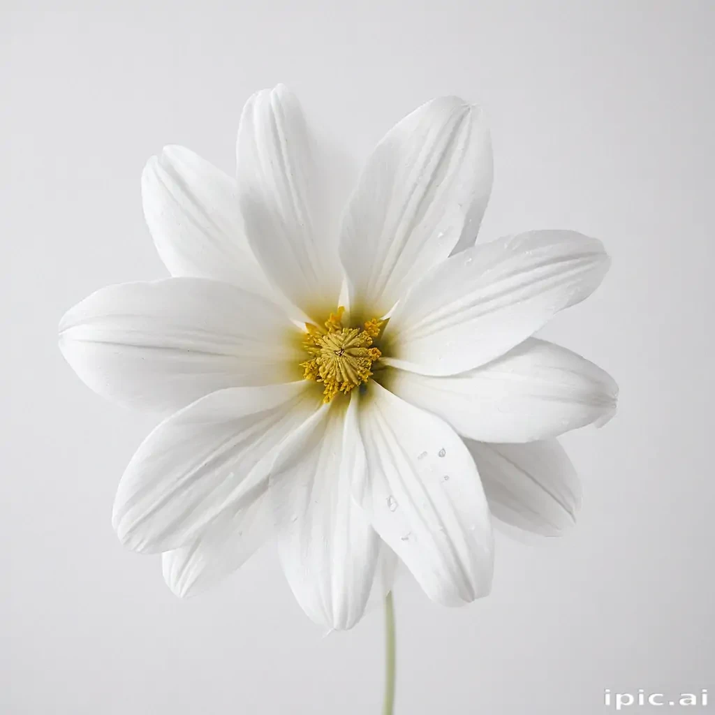 white background flower