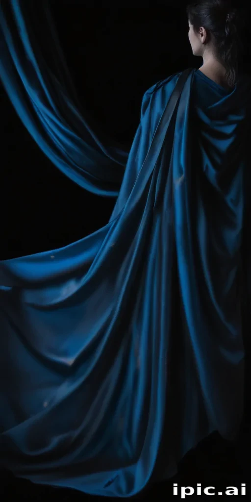 black background blue