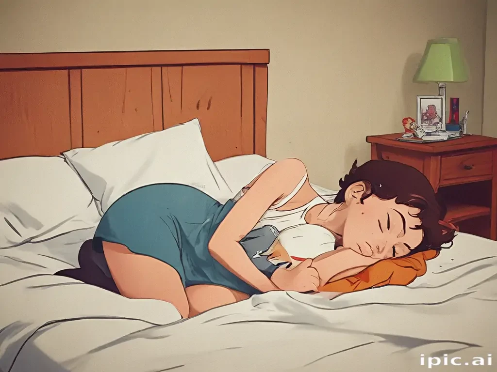 sleeping in cartoons