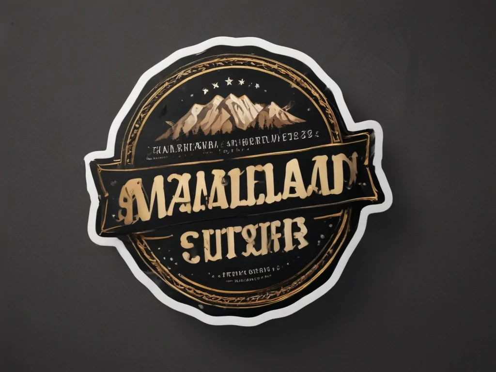 sticker mockup