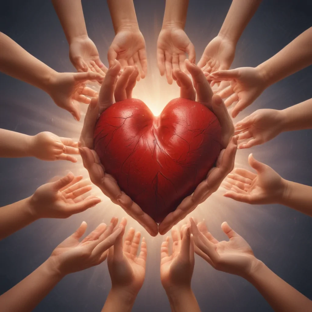 heart hands clipart