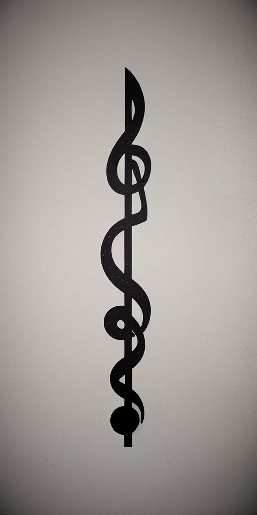 music notes no background