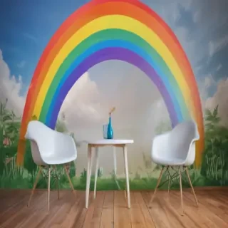 aesthetic rainbow wallpaper