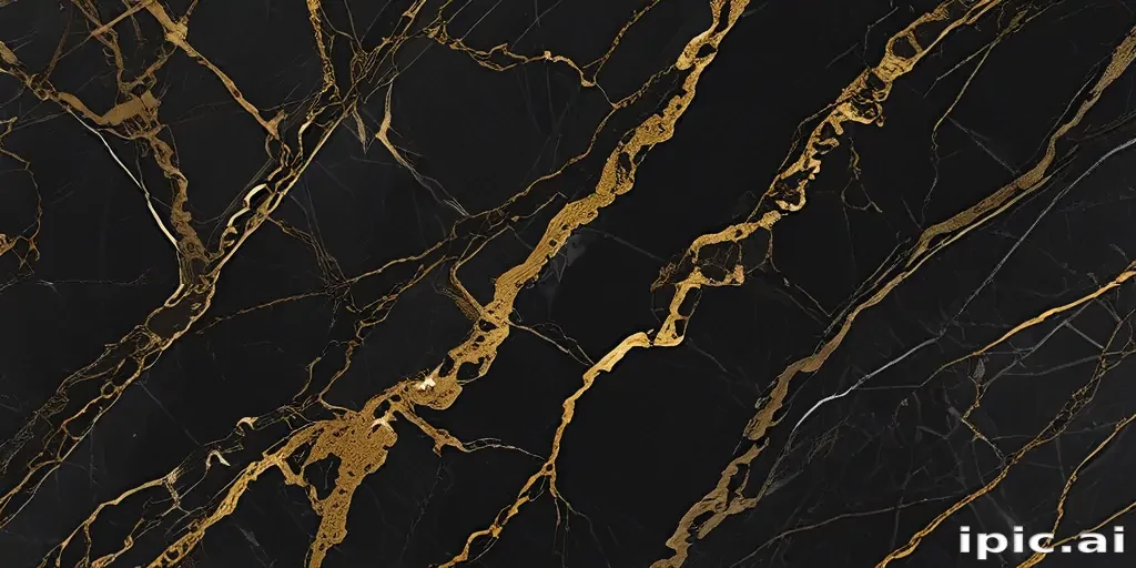 black and gold marble
