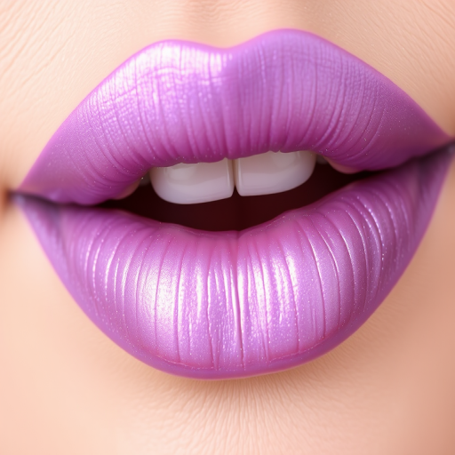 Iridescent lavender "Mystic Aura" lip stain with a water-tint texture, creating a natural-looking gradient effect and leaving a soft, moisturized feel on the lips
