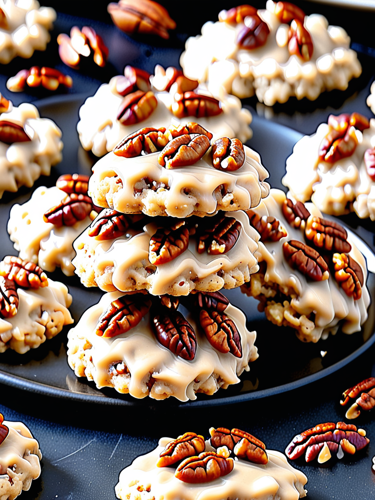 no bake pecan praline cookies